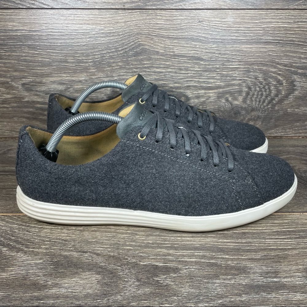 Cole Haan Grand CrossCourt II Gray Wool Sneakers (C27014) Men's 11